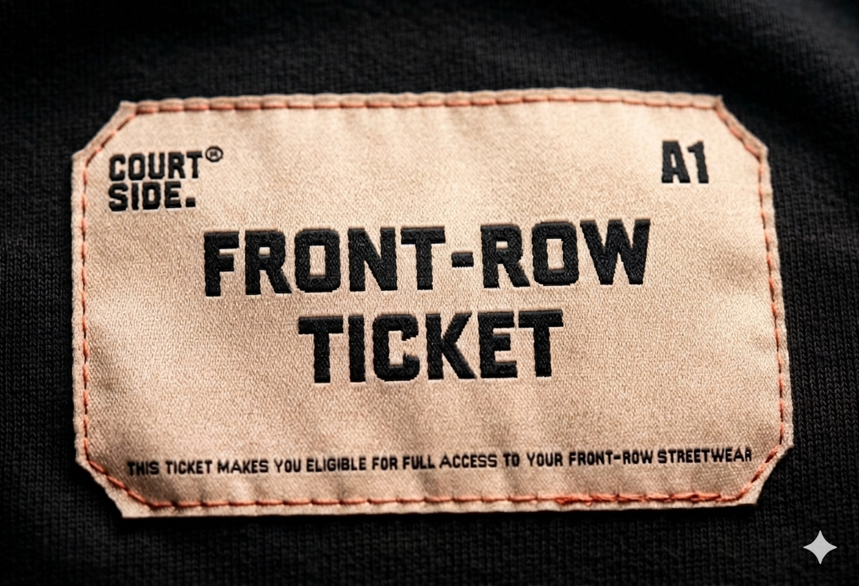 Front-Row Ticket label detail